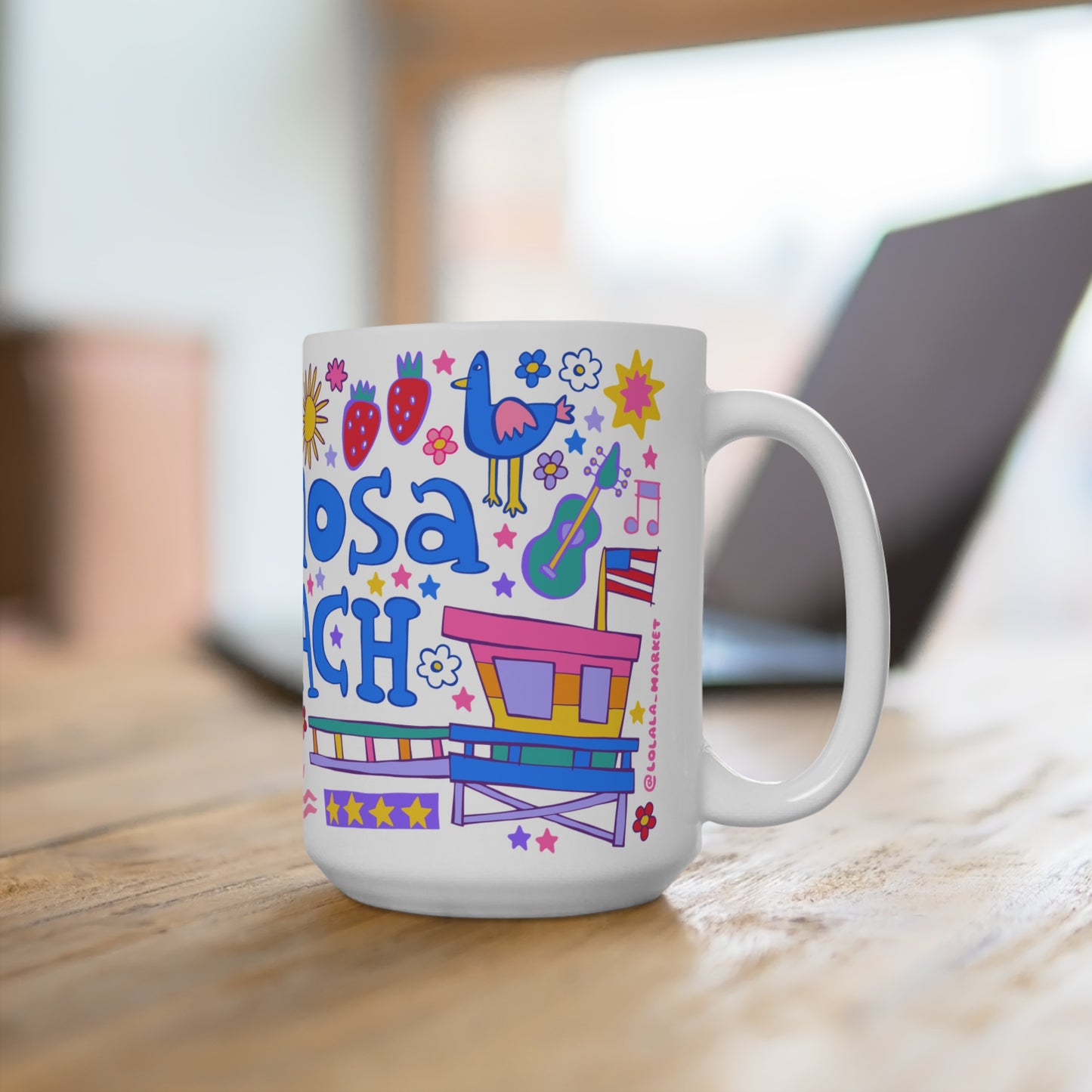 Hermosa Beach - *BIG* Coffee Mug (15oz)