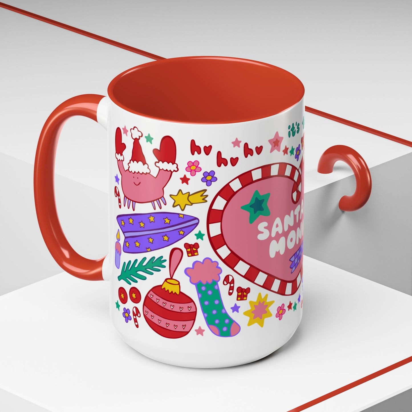 Holiday Mug - Santa Monica (15oz)
