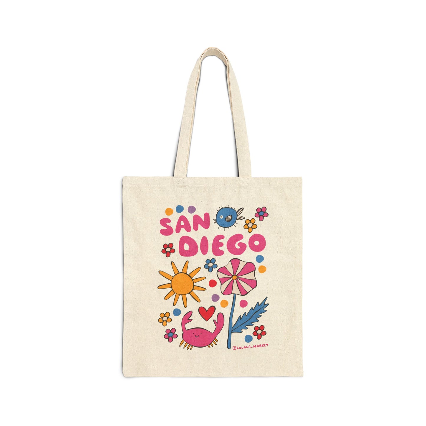 San Diego - Cotton Canvas Tote Bag