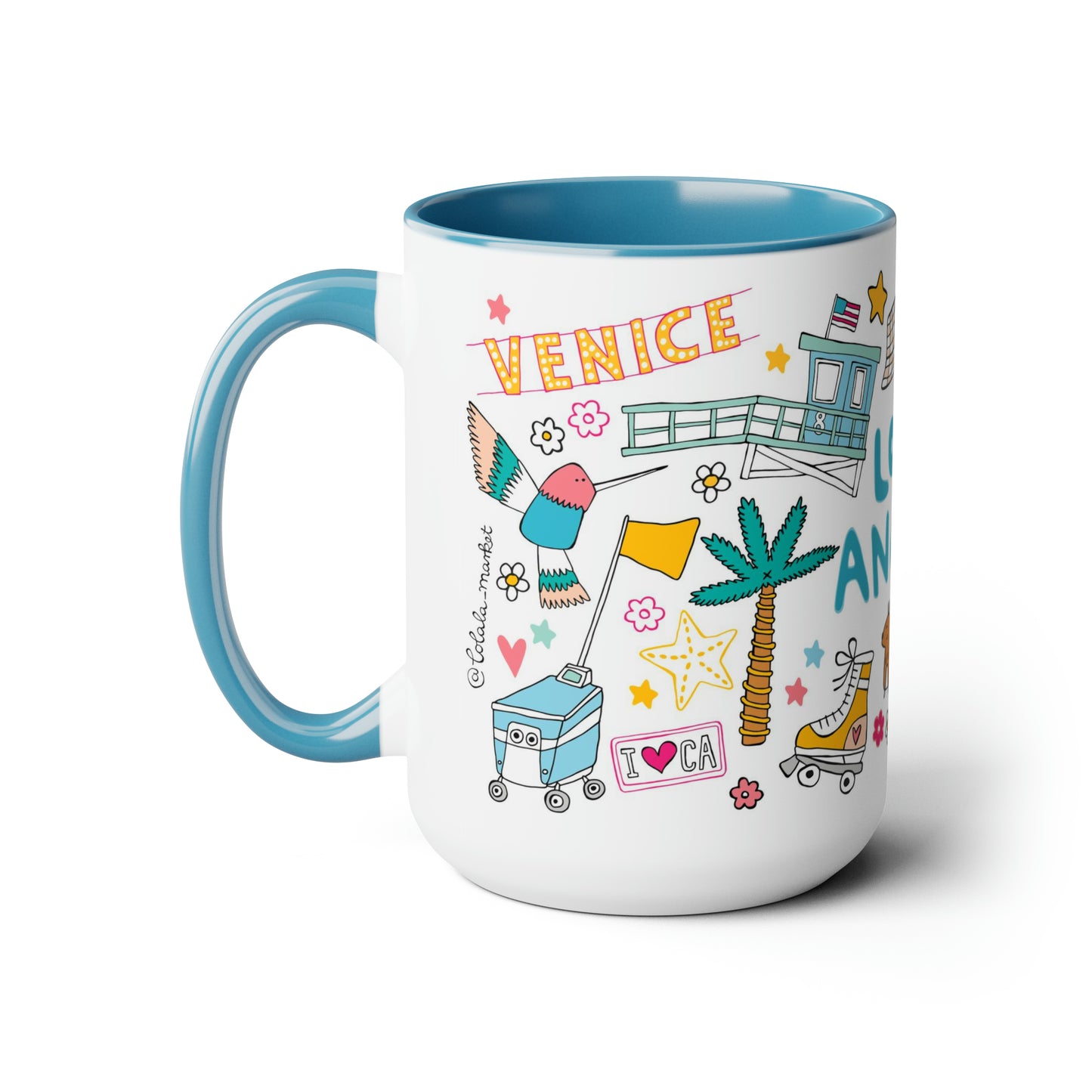 Los Angeles - *BIG* Coffee Mug (15oz, blue)