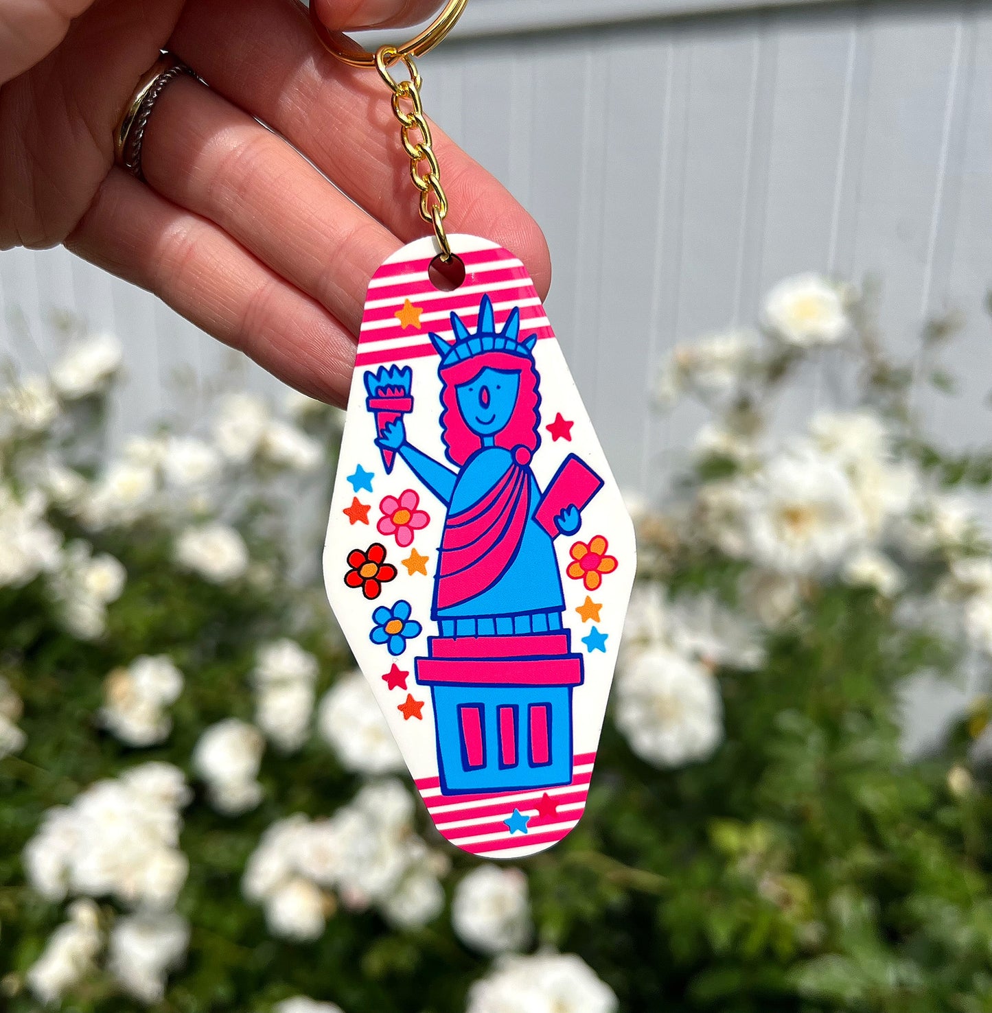 New York Keychain (Confetti)