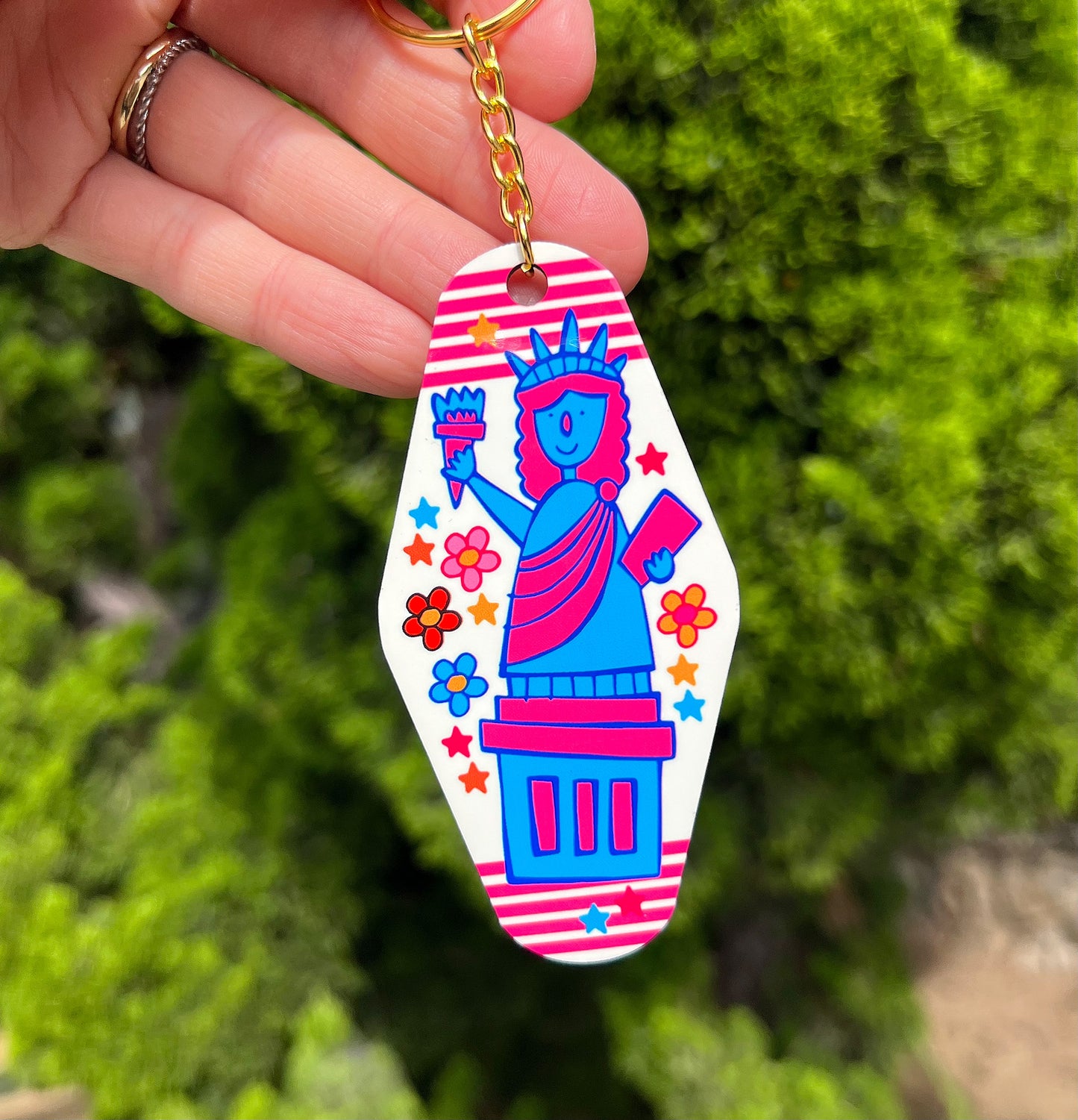 New York Keychain (Confetti)