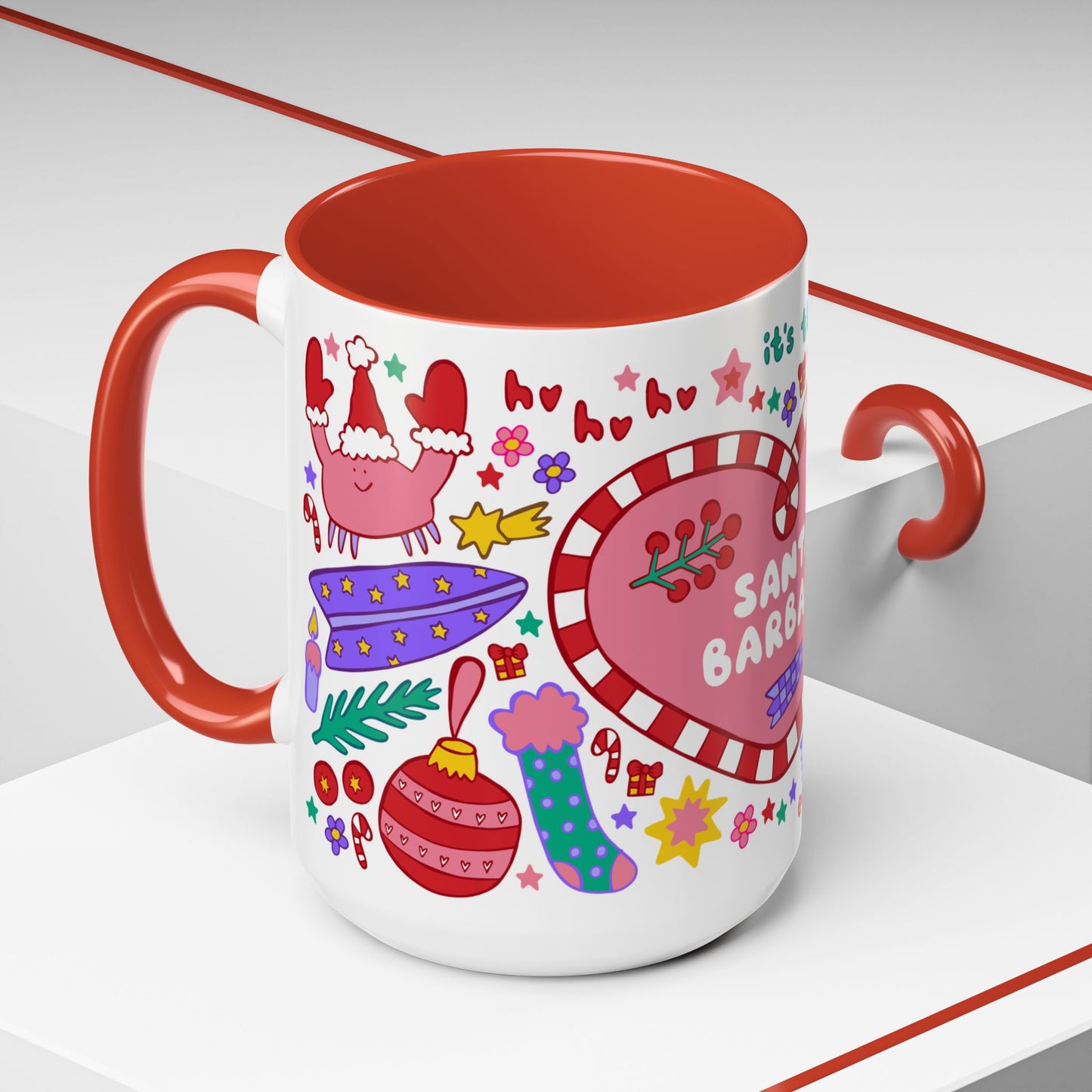 Holiday Mug - Santa Barbara (15oz)