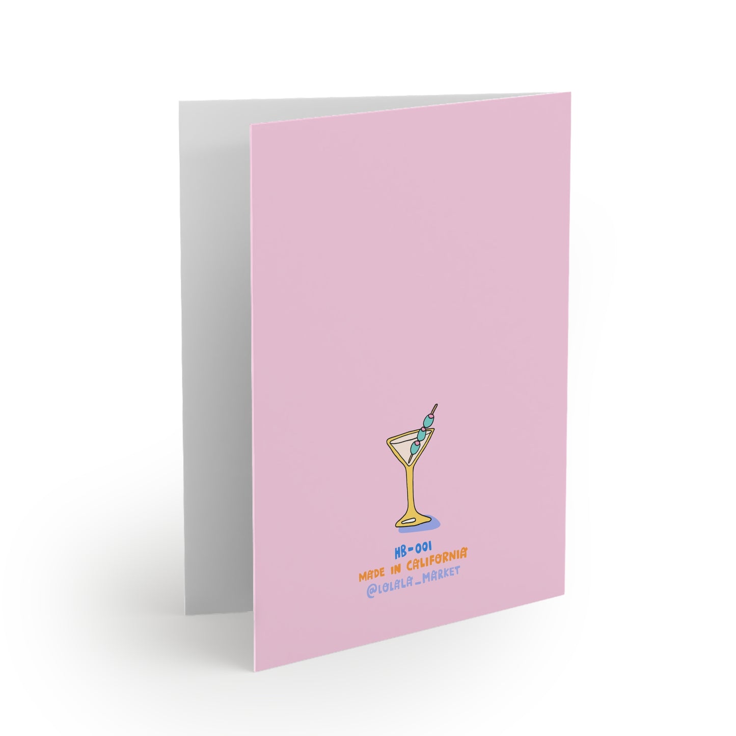 Let's Partini - Birthday Card (Martini Mice)