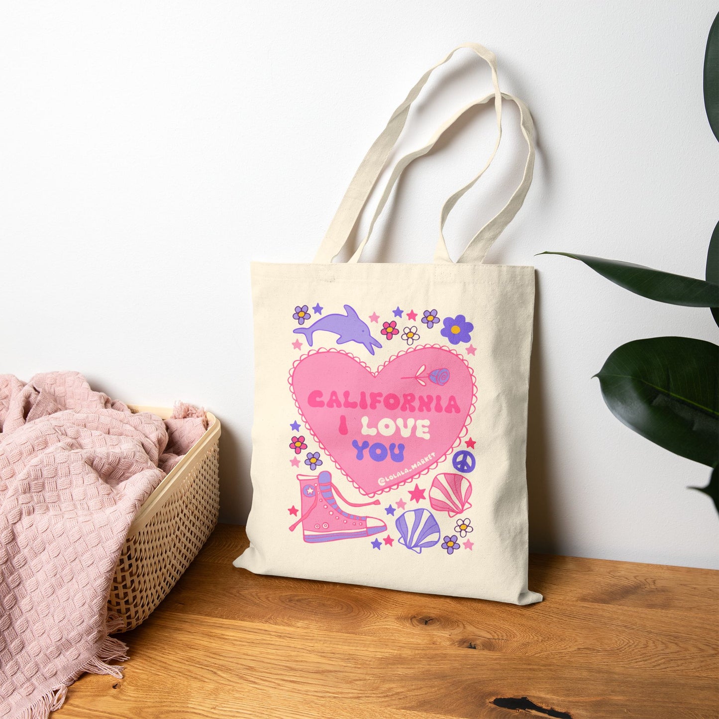 *NEW* California I Love You - Tote Bag (PINK)