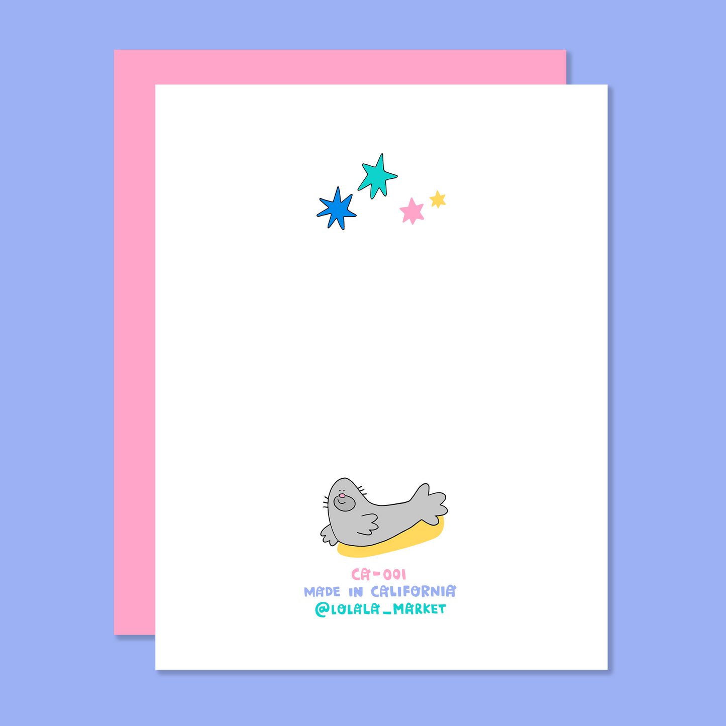 Sunny Hugs from California - Greeting Card