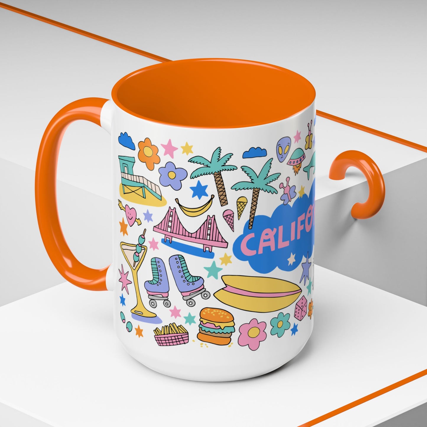 *NEW* California Sunshine Coffee Mug (15oz, orange)