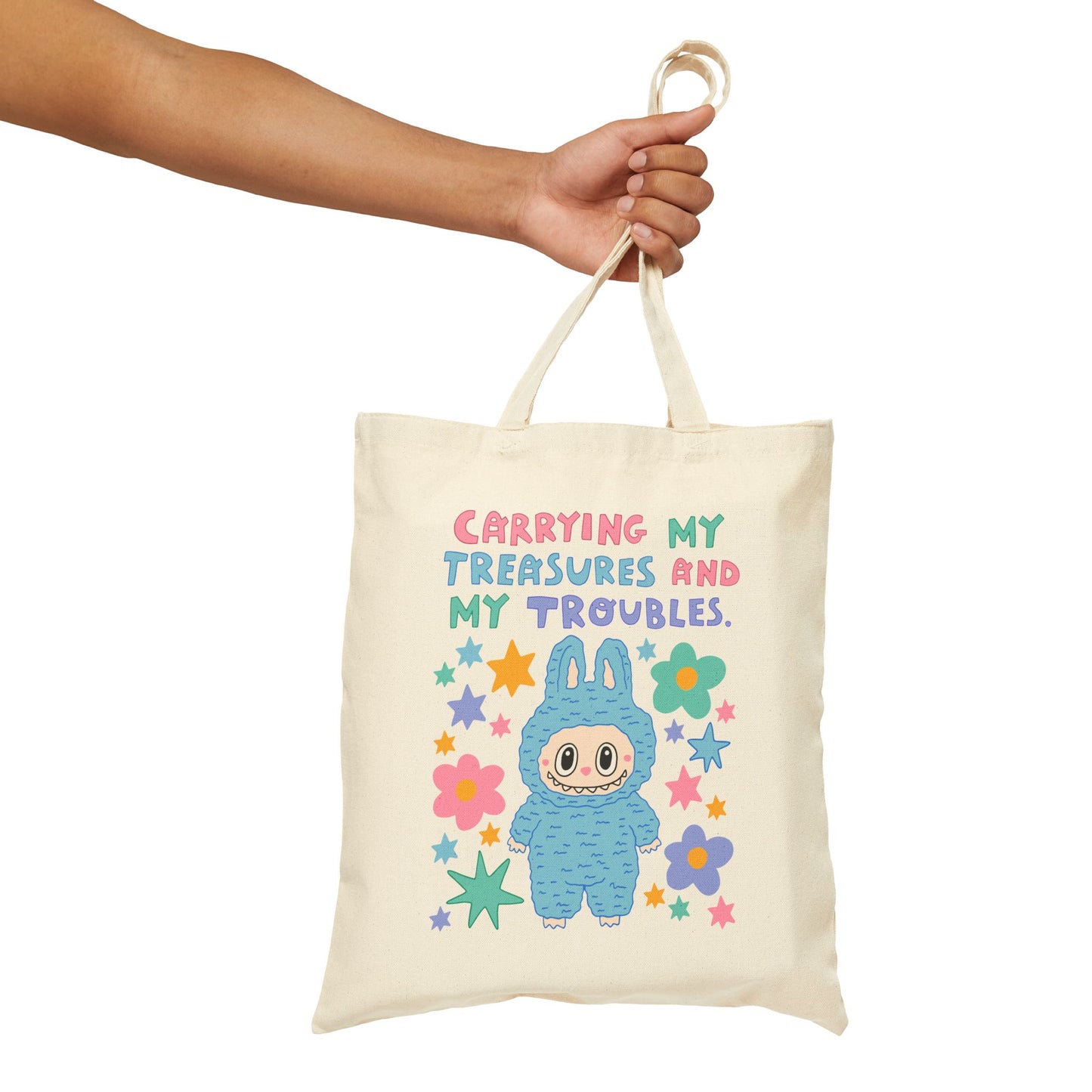 *NEW* Labubu inspired Tote Bag (BLUE)