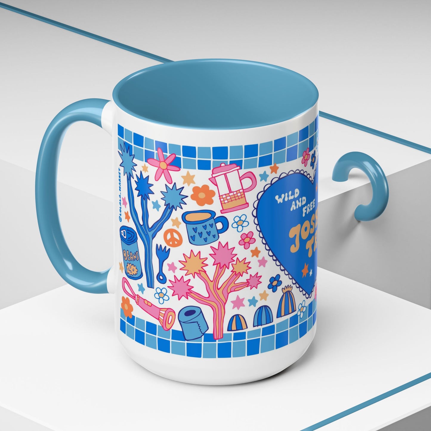 Joshua Tree Mug (15oz, blue)