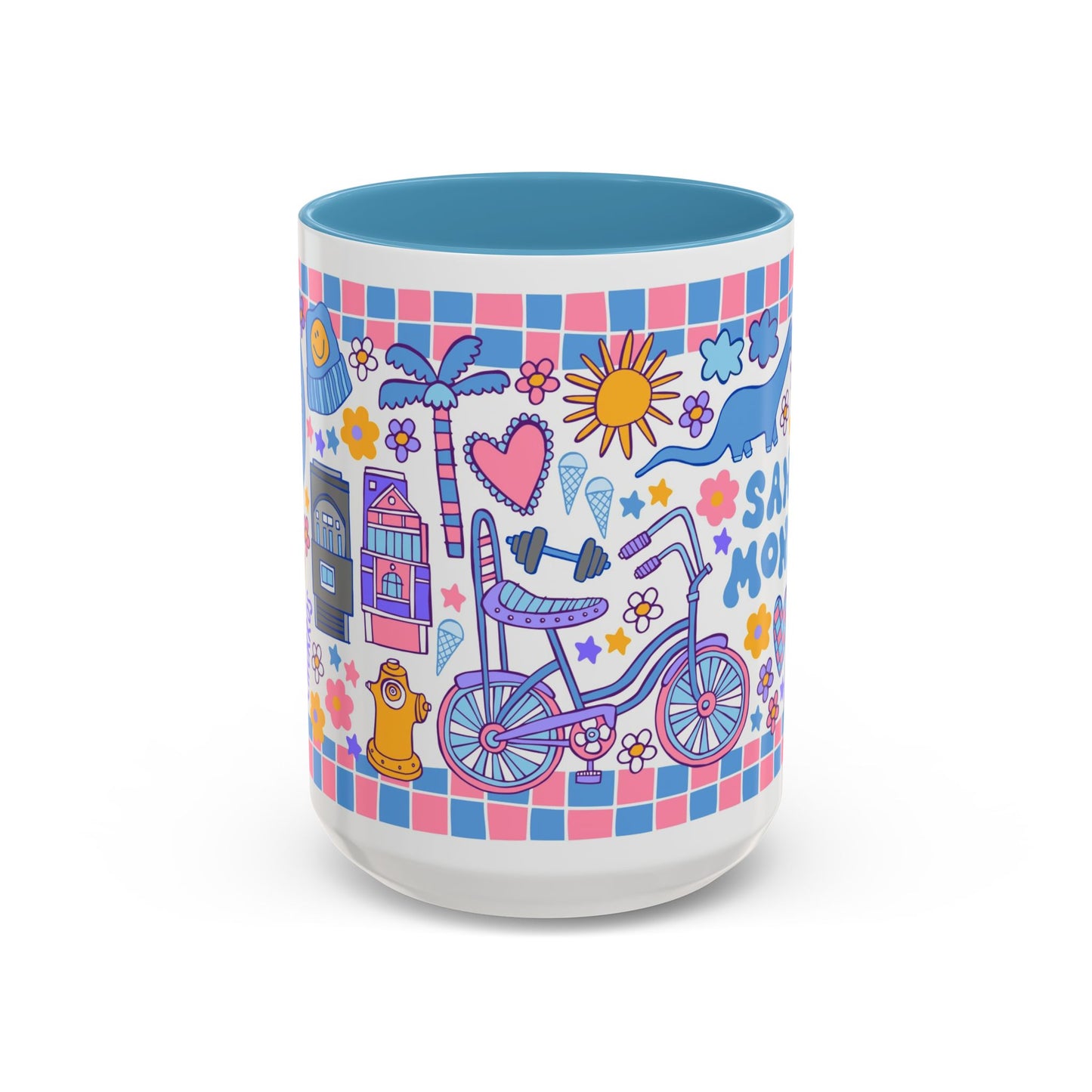 Santa Monica Mug (15oz, blue)