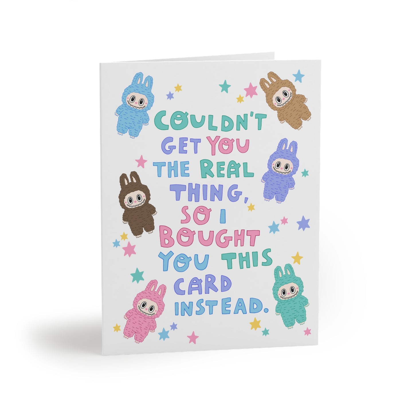 Labubu inspired Birthday Card