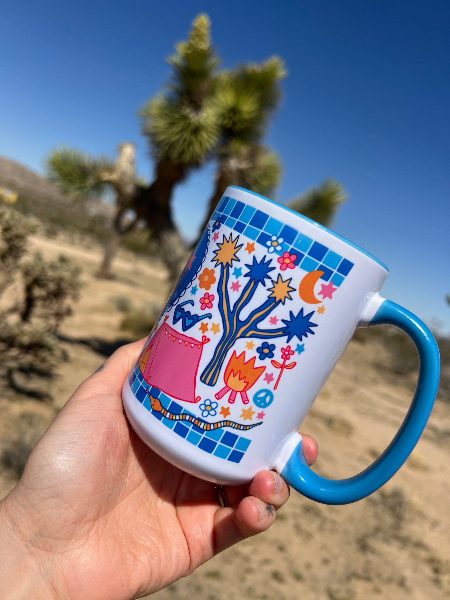 Joshua Tree Mug (15oz, blue)