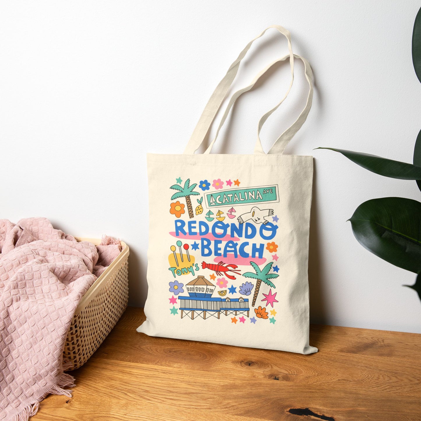 Redondo Beach Tote Bag (BLUE)