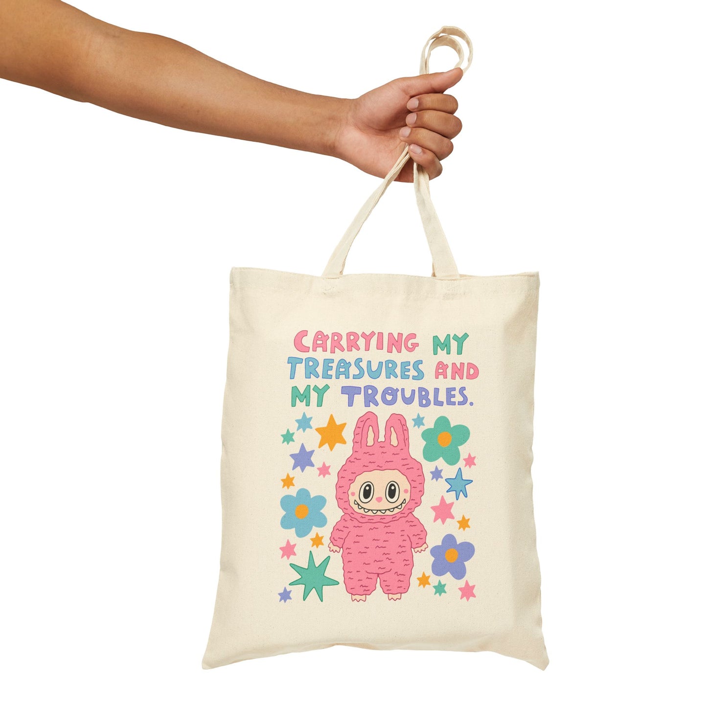 *NEW* Labubu inspired Tote Bag (PINK)
