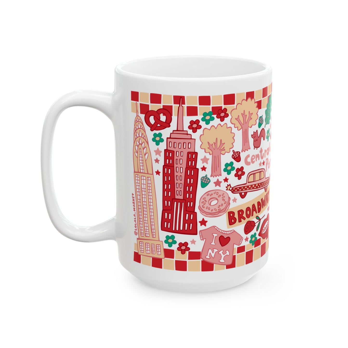 New York - *BIG* Coffee Mug (15oz, Pizza)