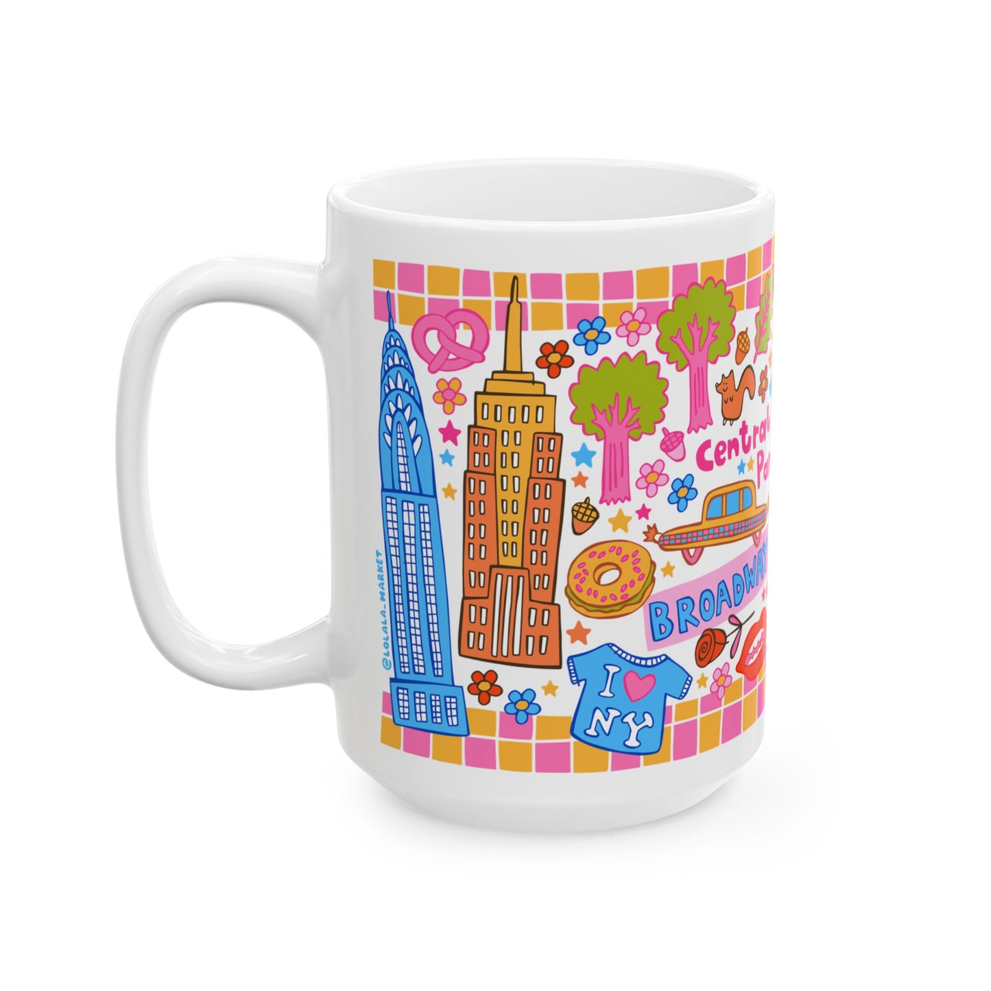 *NEW* New York - *BIG* Coffee Mug (15oz, Confetti)