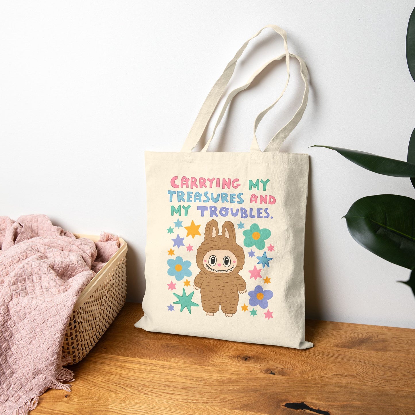 *NEW* Labubu inspired Tote Bag (TOFFEE)