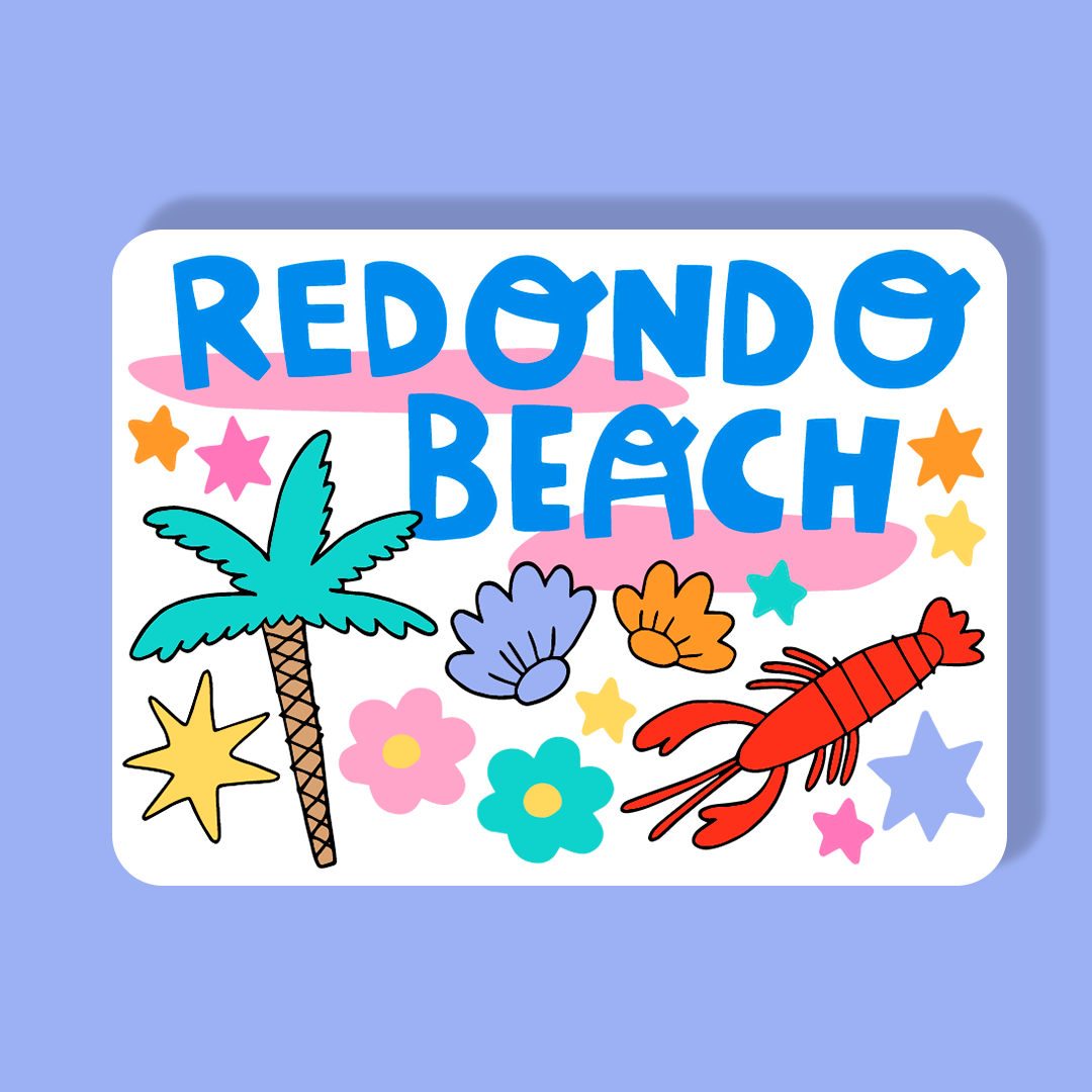 Redondo Beach Magnet (Palm Tree)