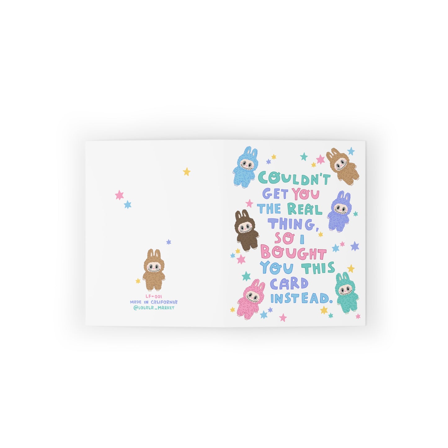 Labubu inspired Birthday Card