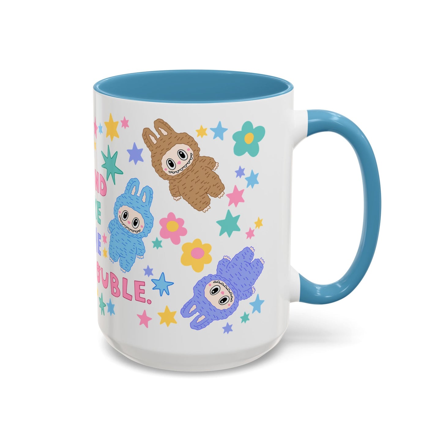 *NEW* Labubu inspired Coffee Mug (15oz, blue)