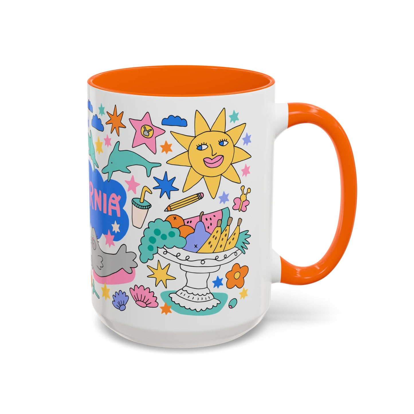 *NEW* California Sunshine Coffee Mug (15oz, orange)