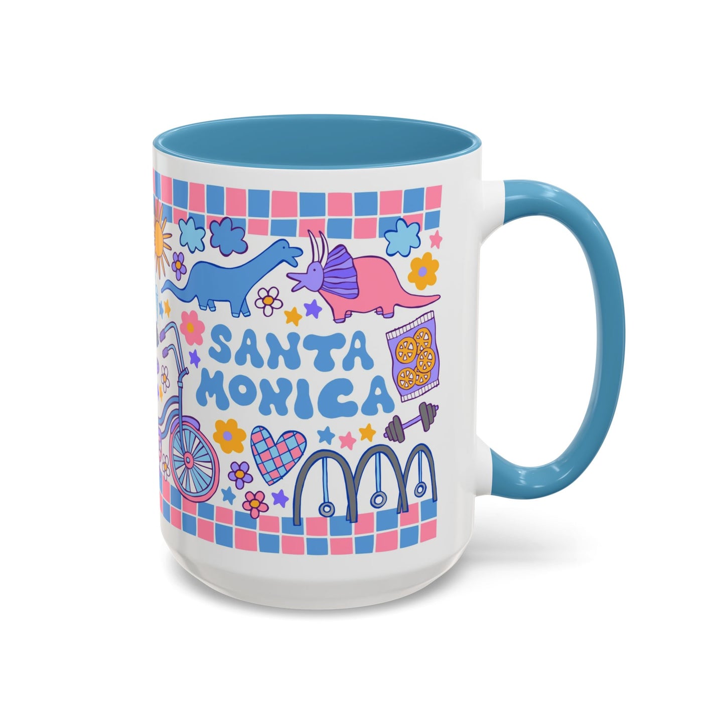 Santa Monica Mug (15oz, blue)