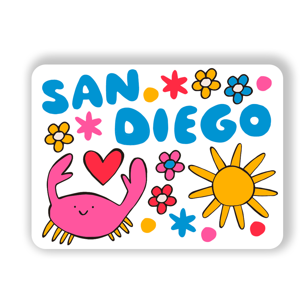 *NEW* San Diego Magnet - Crab (PINK)
