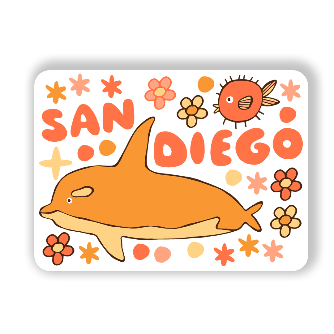 San Diego Magnet - Ocean (ORANGE)