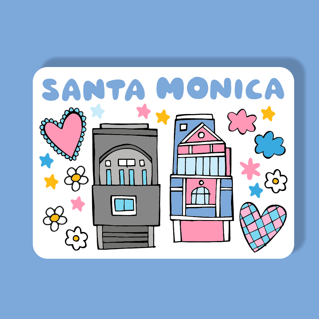 Santa Monica Houses - Magnet