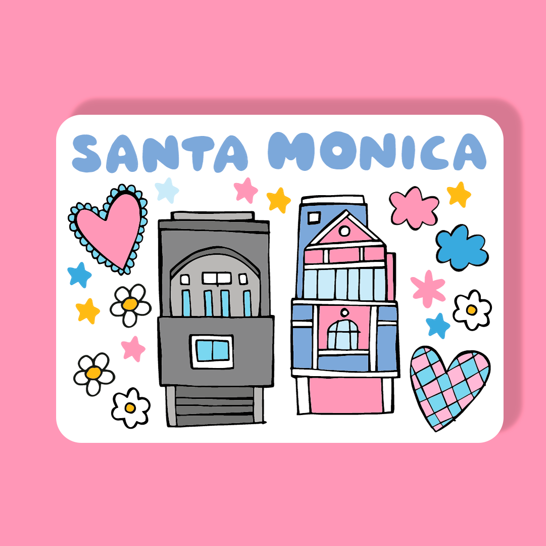 Santa Monica Houses - Magnet