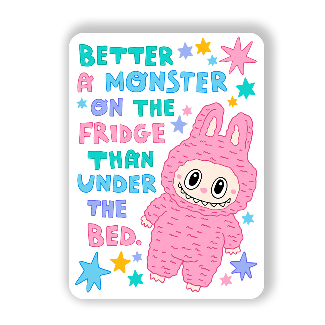 *NEW* Labubu inspired magnet (Monster on the Fridge)