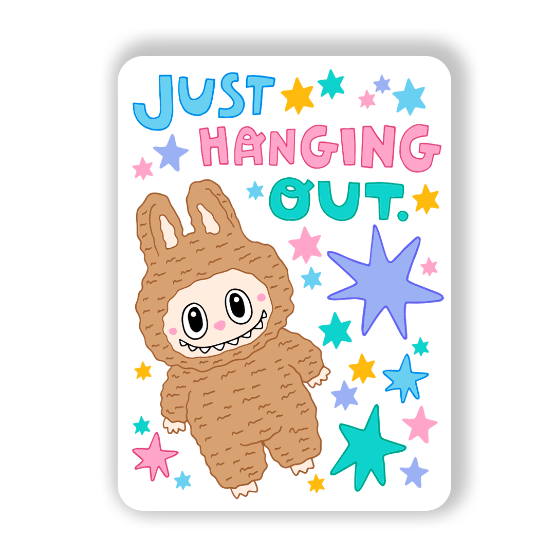 *NEW* Labubu inspired magnet (Just hanging out)