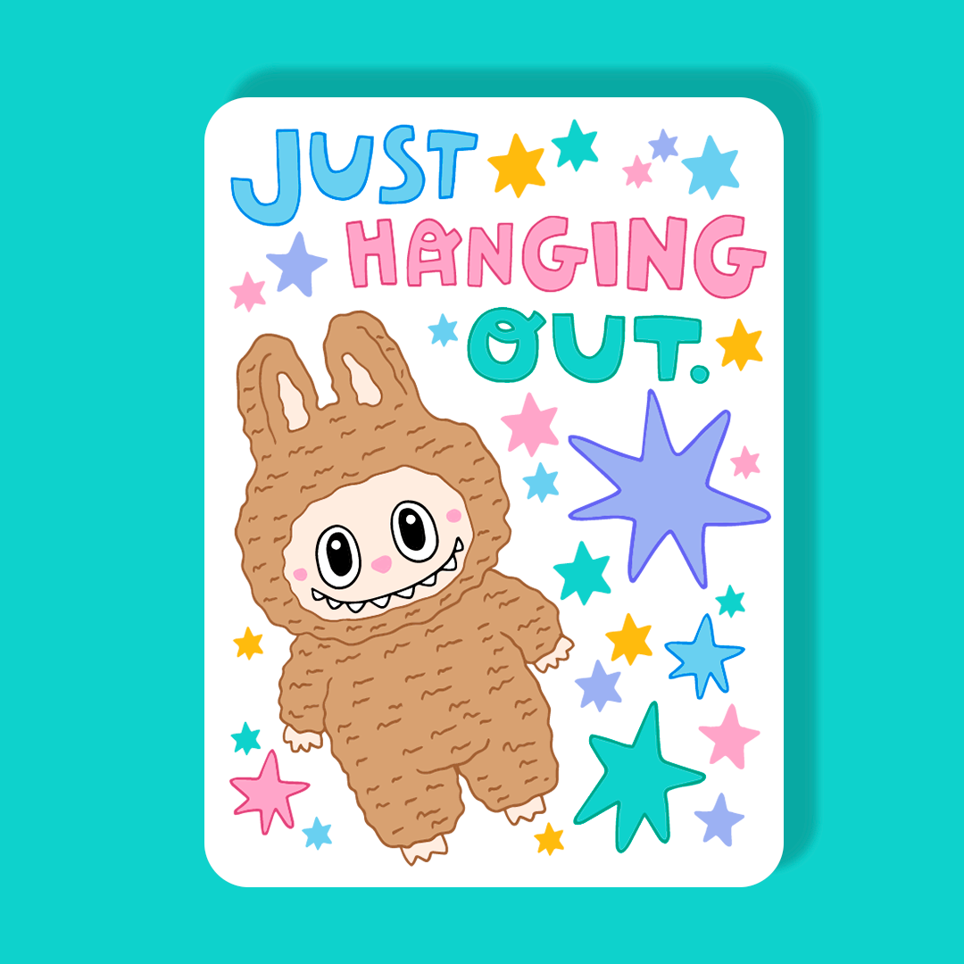 *NEW* Labubu inspired magnet (Just hanging out)
