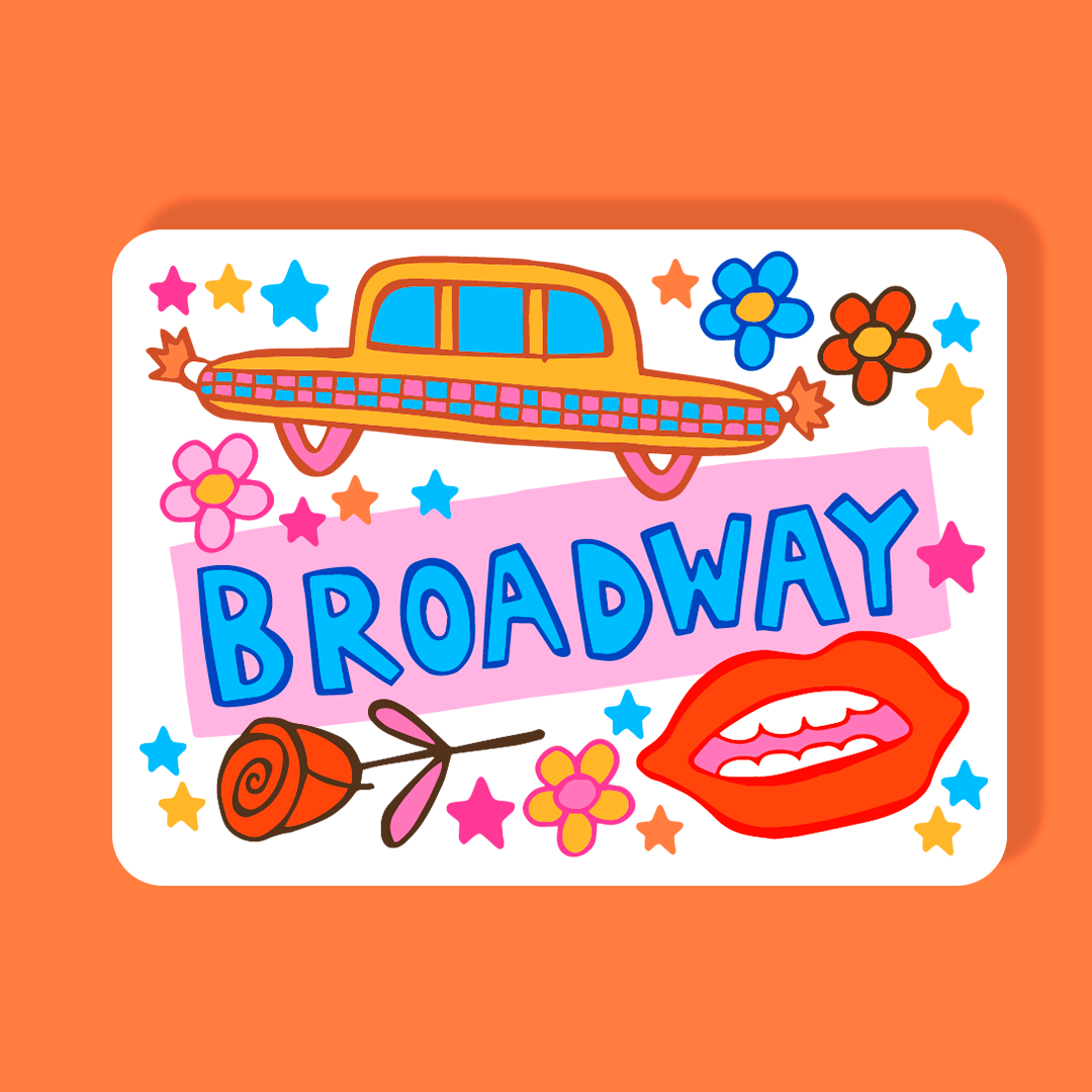 New York Magnet - Broadway (Confetti)