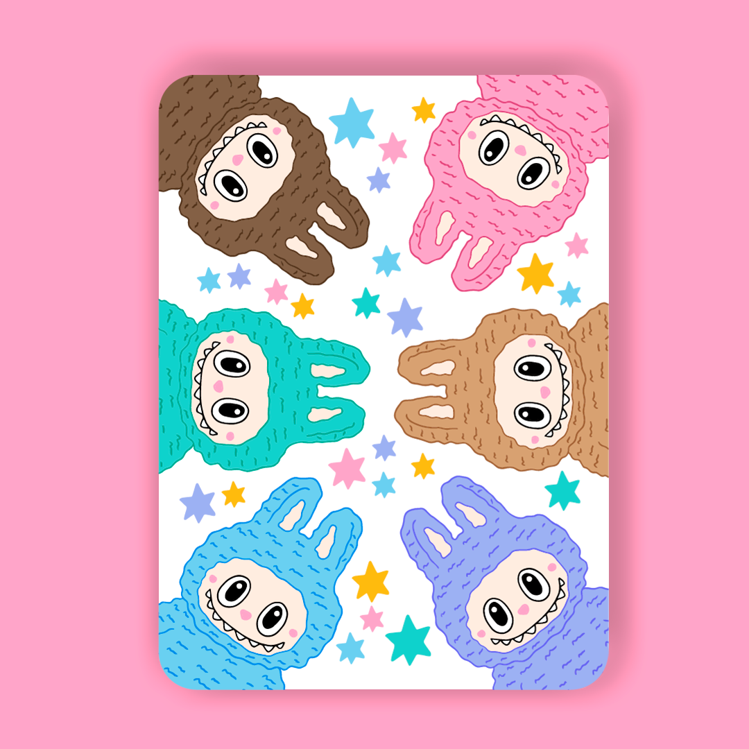 *NEW* Labubu inspired magnet (All Together)