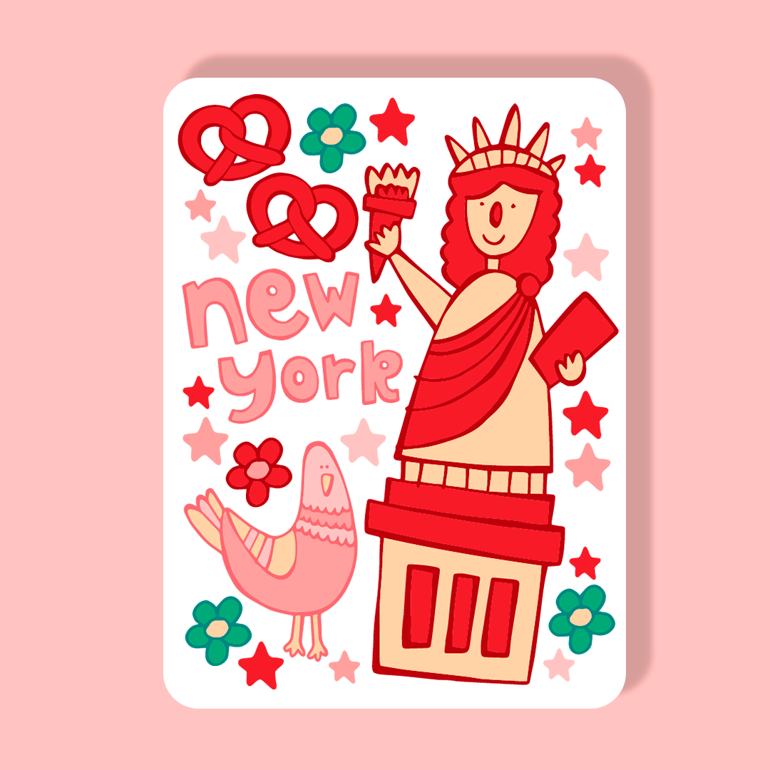 New York Magnet - Statue of Liberty (Pizza)