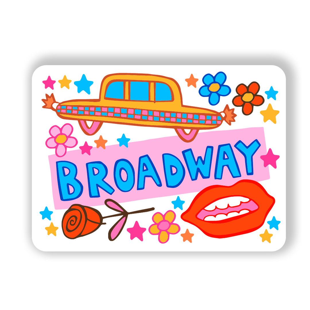 New York Magnet - Broadway (Confetti)