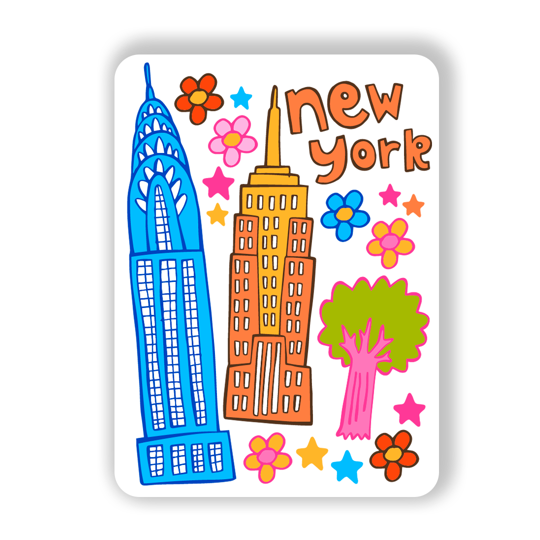 New York Magnet - Skyscrapers (Confetti)