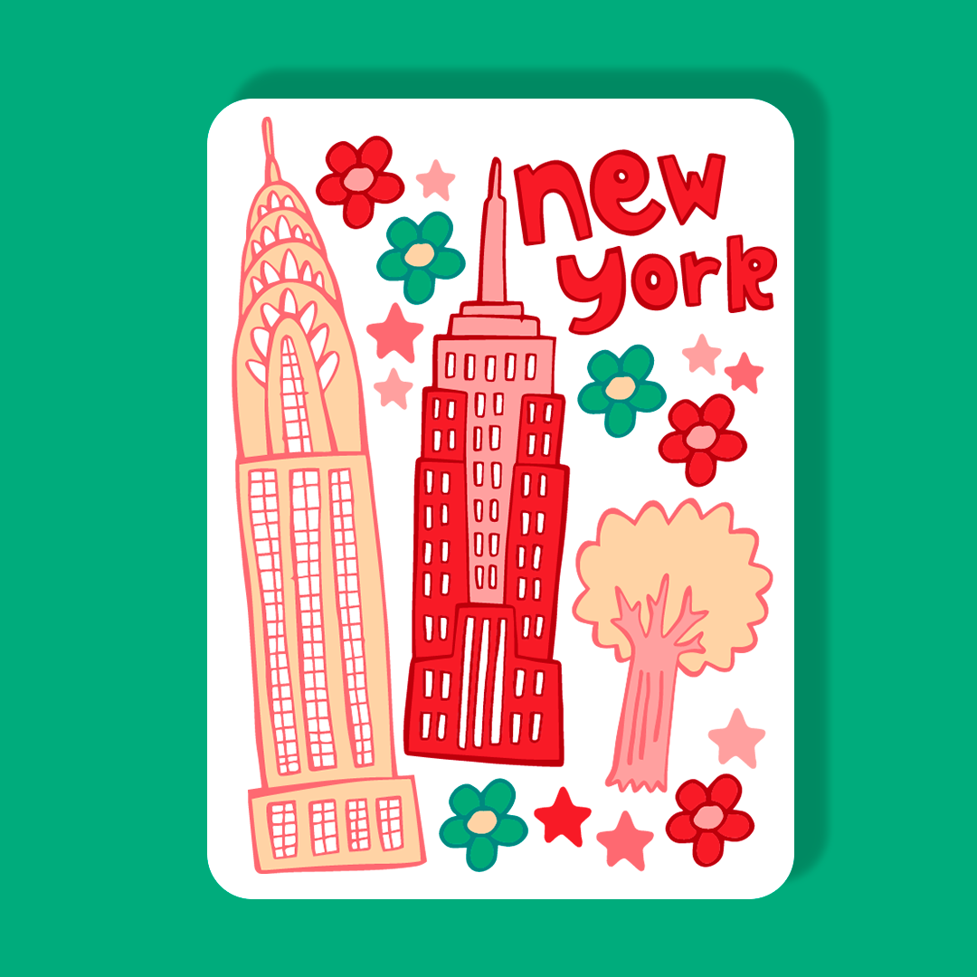 New York Magnet - Skyscrapers (Pizza)