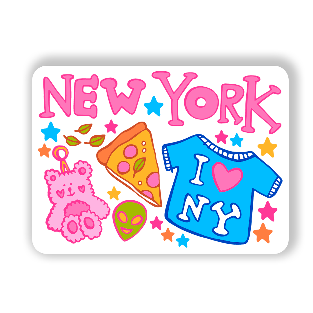 New York Magnet - Fun Vibes (Confetti)
