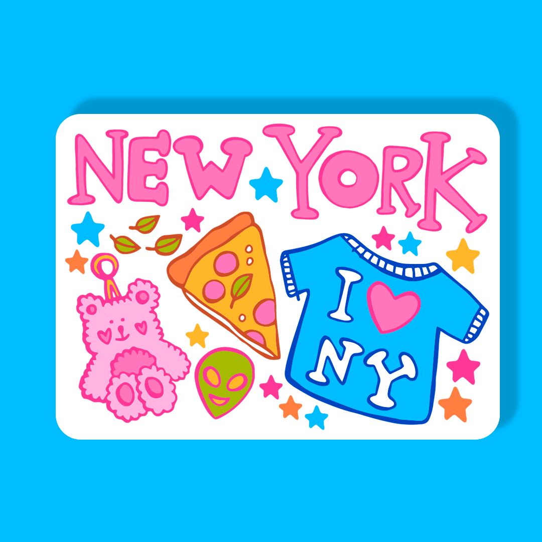 New York Magnet - Fun Vibes (Confetti)