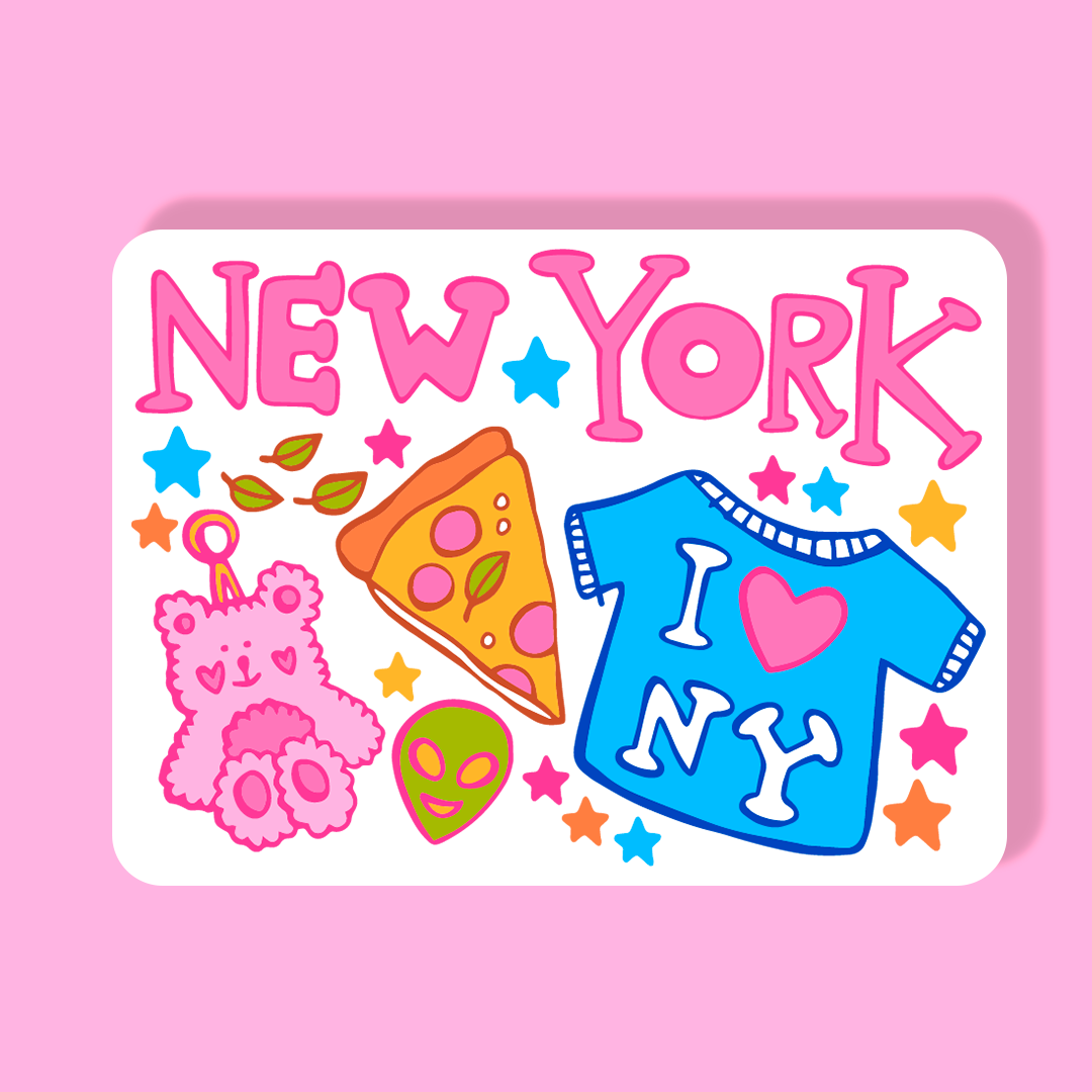 New York Magnet - Fun Vibes (Confetti)