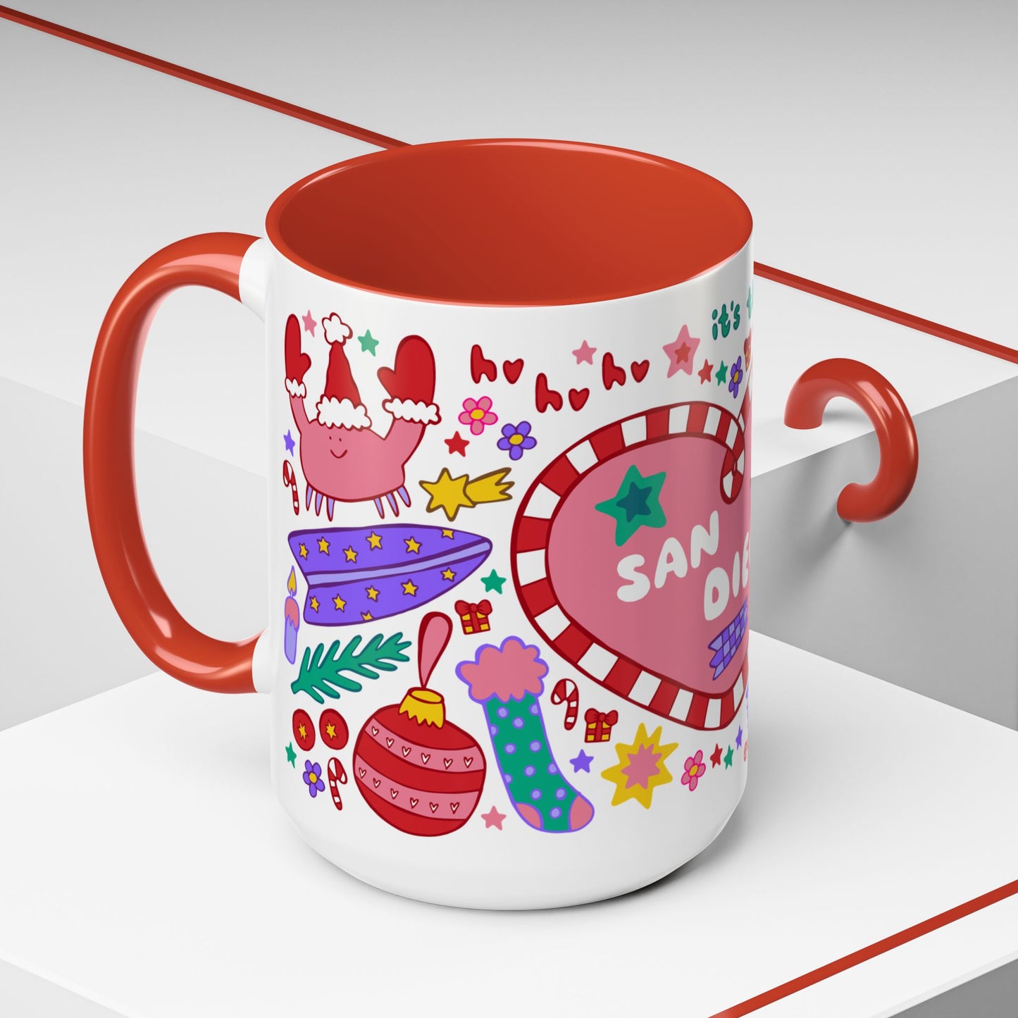 Christmas in San Diego - *BIG* Coffee Mug (15oz)