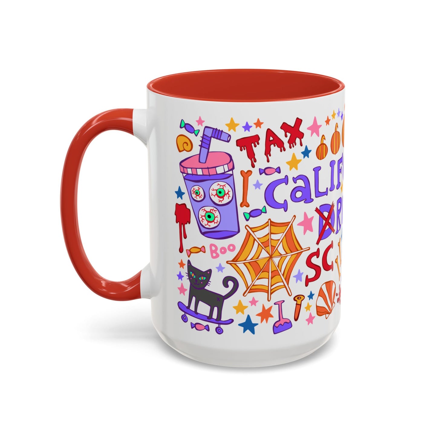 California Screaming - *BIG* Coffee Mug (15oz, red)