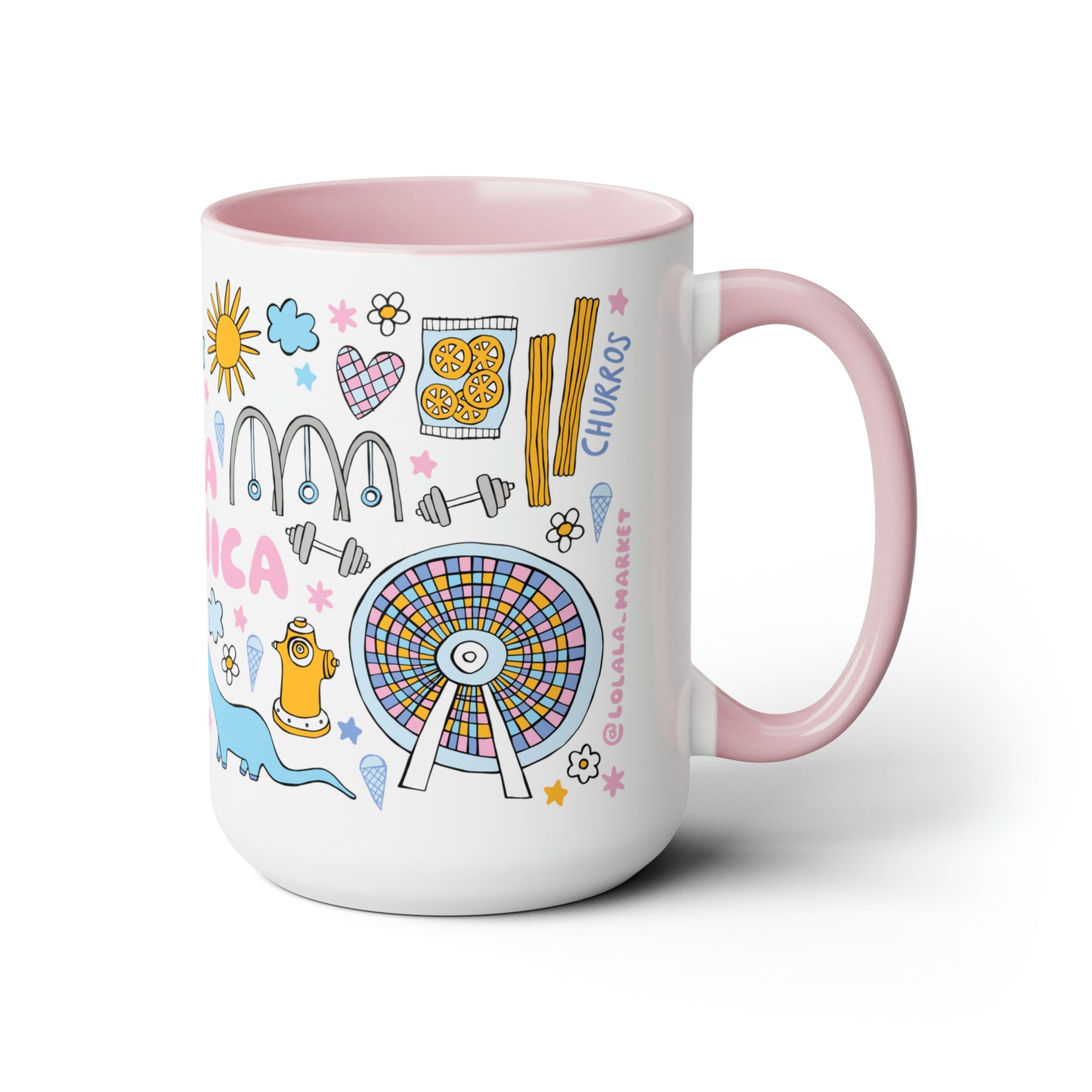 Santa Monica - *BIG* Coffee Mug (15oz)