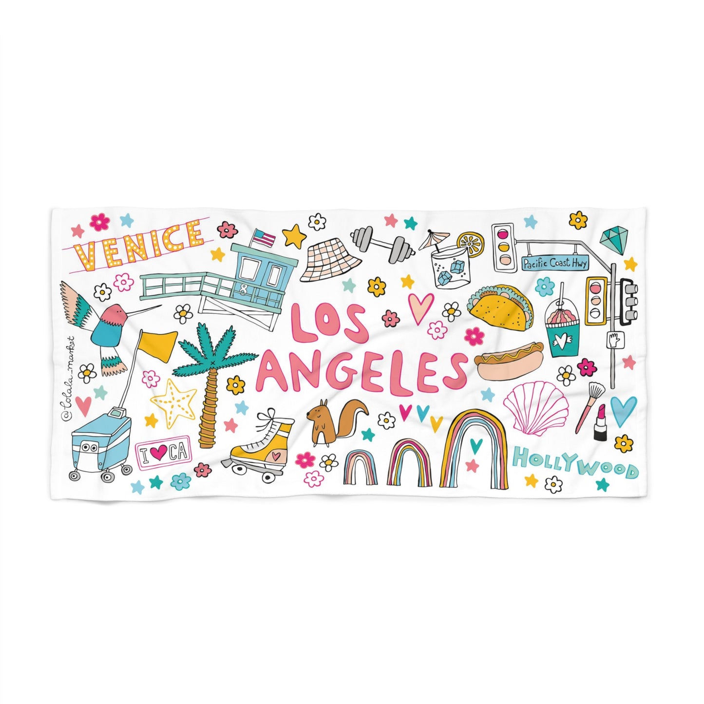 Los Angeles - Beach Towel (large)