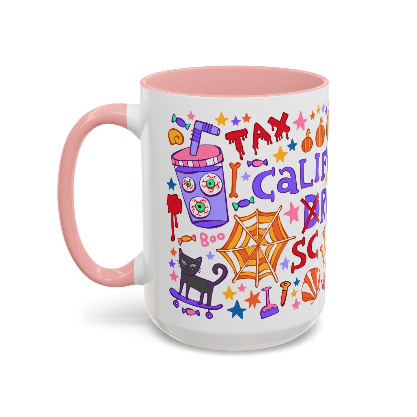 California Screaming - *BIG* Coffee Mug (15oz, pink)