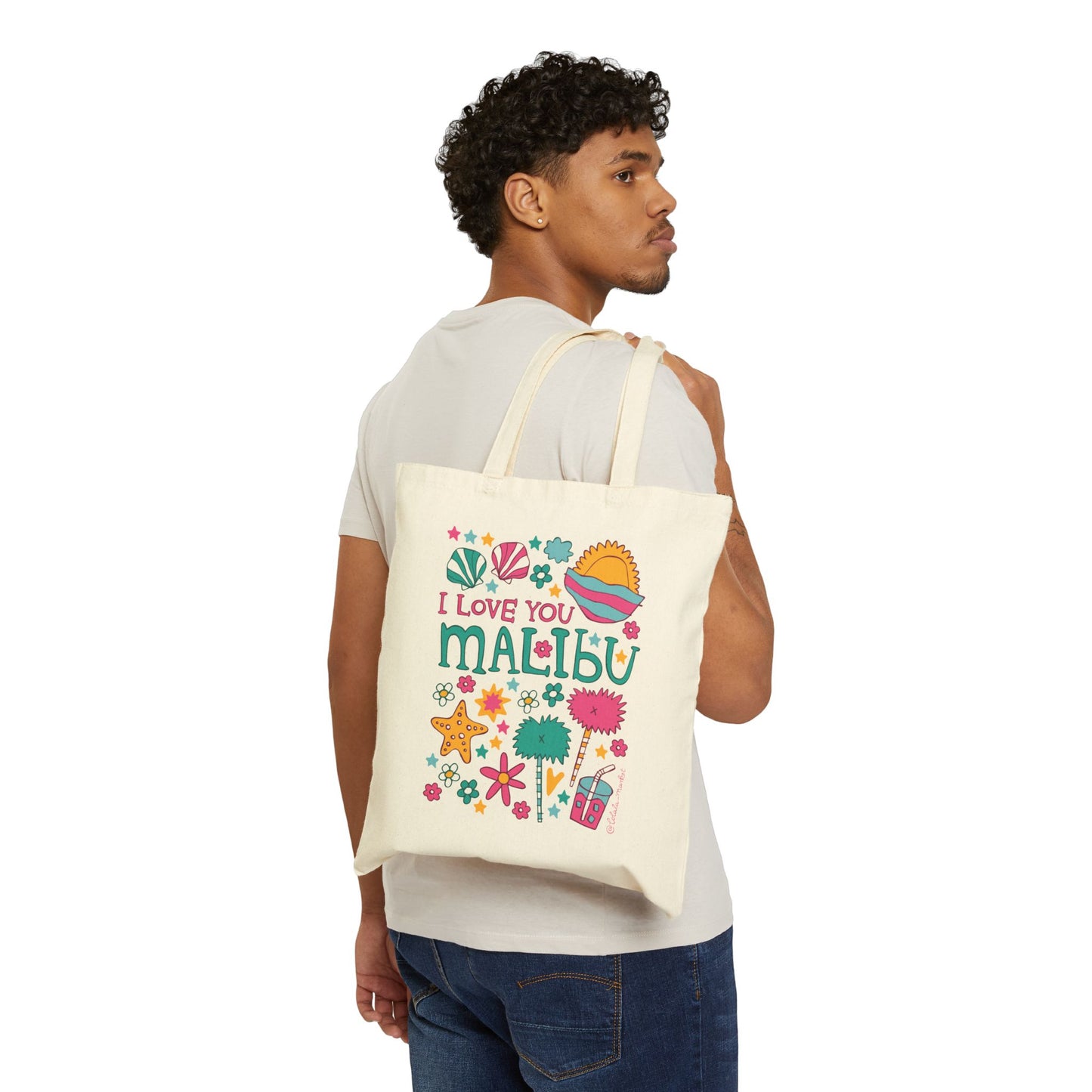 Malibu - Cotton Canvas Tote Bag