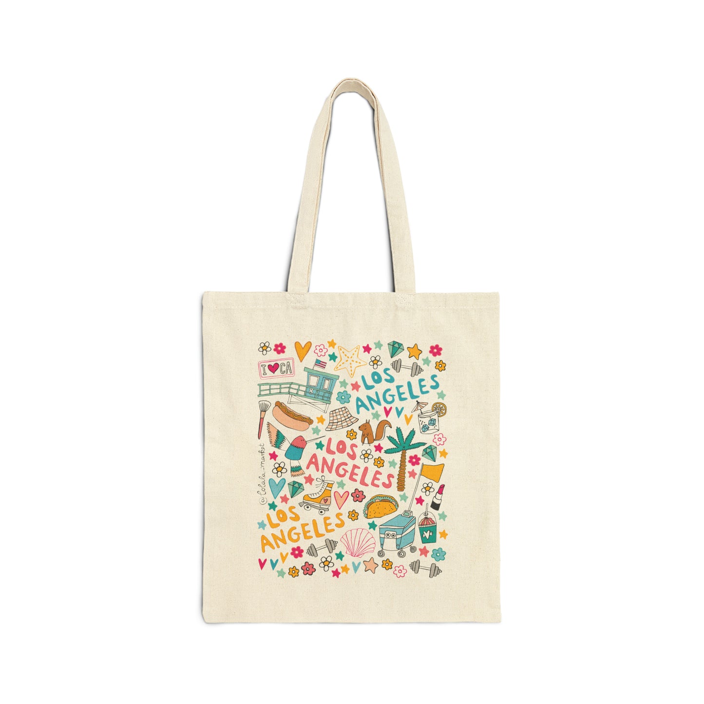 Los Angeles - Cotton Canvas Tote Bag