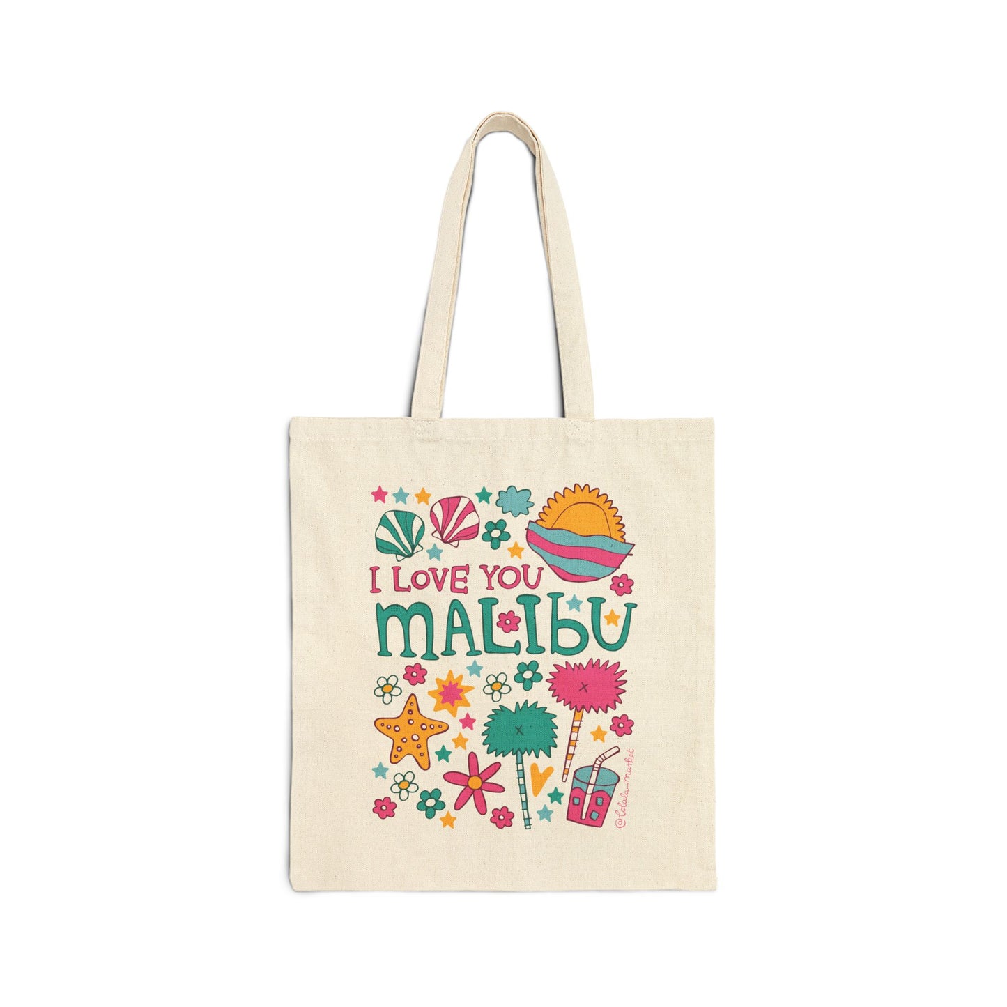 Malibu - Cotton Canvas Tote Bag